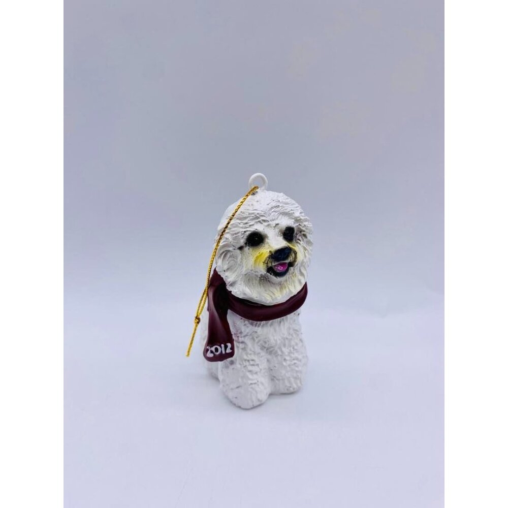 Bichon Frise Dog  2012 Holiday Christmas Ornament In Box by Paws & Claws READ